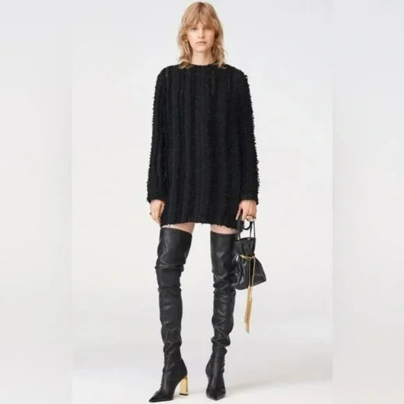 ZARA OVER-THE-KNEE HEELED BOOTS LIMITED EDITION - Picture 4 of 16